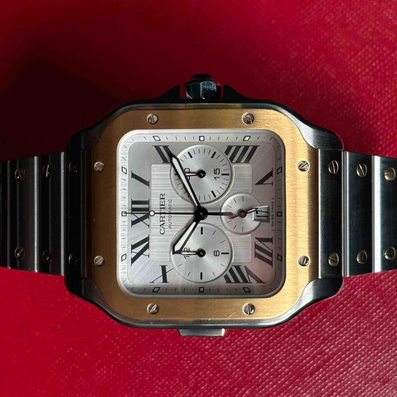 ساعت مردانه کارتیر 44.9 میلیمتری Cartier Santos